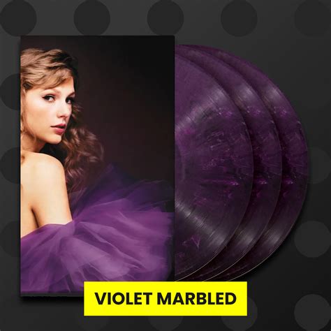Each Vinyl Album Includes: 22 Songs Including 6 previously unreleased Songs From The Vault Collectible album jacket with unique front and back cover art 3 unique Orchid Marbled color vinyl discs Collectible album sleeves including lyrics and never-before-seen photos Full size gatefold photograph and prologue Limit 4 per …. 