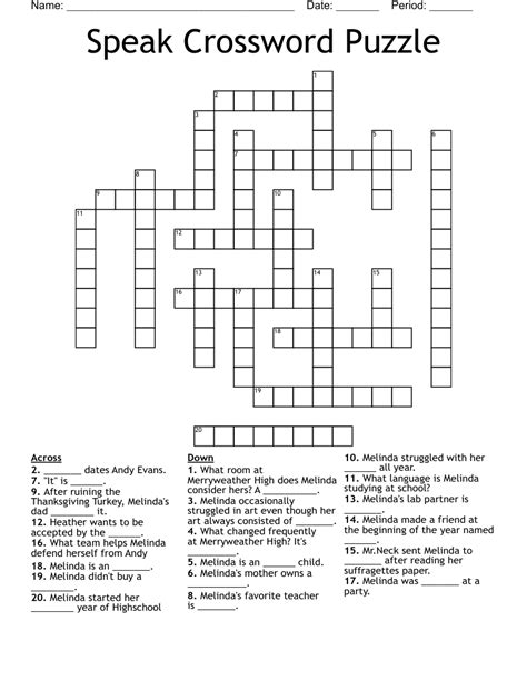 Aug 12, 2023 · Speak's One Mind Crossword Clue. Speak's One Mind. Crossword Clue. The crossword clue Mind with 4 letters was last seen on the August 12, 2023. We found 20 possible solutions for this clue. We think the likely answer to this clue is TEND. You can easily improve your search by specifying the number of letters in the answer. . 