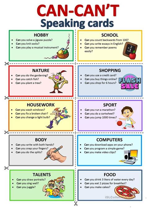 Speaking Worksheet Can You English Esl Worksheets For Distance Learning And Physical Classrooms