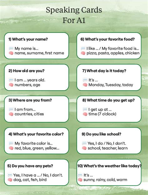 Speaking a1 bamboozle.  Situations include responding to news, meeting fac...