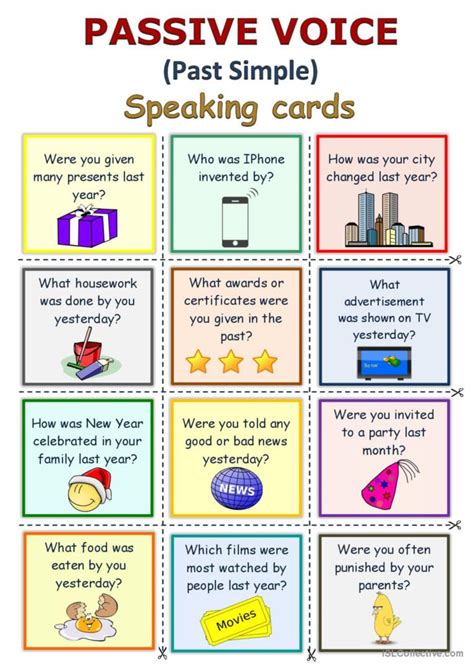 Speaking past - Teaching resources