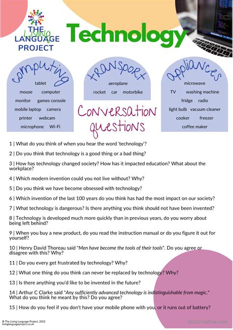 Speaking questions for adults.  How can technology enhance ESL learning for busy ...