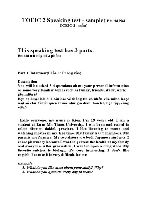 Speaking questions pdf.  View and download TOEIC test preparation materials, incl...