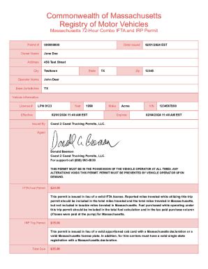 Special Fuel Permit Form Fill Out and Sign Printable PDF Template