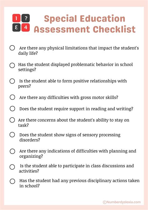 Special Needs Assessments