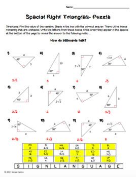 Special Right Triangles Worksheet Answer Key.pdf Google Drive