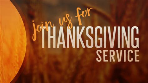 Special Thanksgiving services planned for area churches