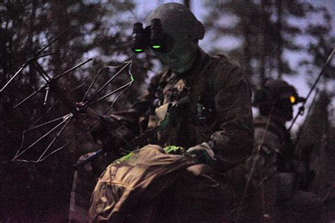 Special Forces Intelligence Sergeant prepares intelligence 