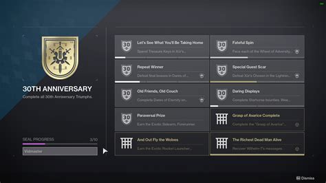 Special Guest Scar Defeat Xûr's Chosen in the Lightning Round. Part of Legend Entries. Legend // Titles // 30th Anniversary. Legend // Legacy Titles // Moments of Triumph 2021. Share. Community Rarity. Common Earned by 55.63% of light.gg Guardians. including you but not you, yet. Details. Added in Season 15; API ID: 1564865293;. 