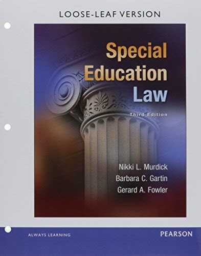 Read Online Special Education Law With Etext Access Code By Nikki L Murdick