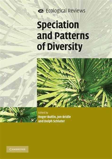 Download Speciation And Patterns Of Diversity By Roger Butlin