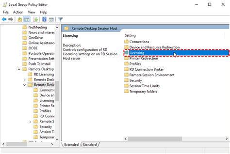 Specify the Remote Desktop Licensing Mode for an RD Session Host Server