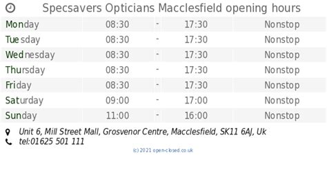 Specsavers Macclesfield (Unit 6, Mill Street Mall, …