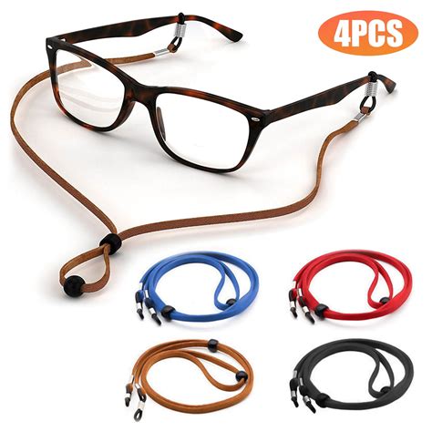 6 Pack Anti-slip Silicone Glasses Straps with 6 Pairs Ear Grip Hooks, SENHA Soft Eyewear Retainer Eyeglasses Holder for Kids Adult Sports - Black, Red, Orange, Pink, Blue, Green $10.59 $ 10 . 59 In stock. Spectacle holder strap