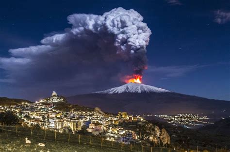 Spectacular Eruptions of Mt. Etna in Sicily from …