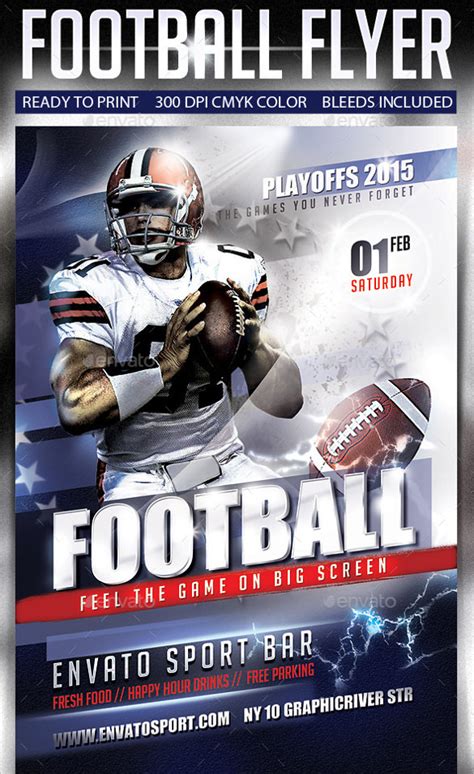 Spectacular Football Flyer Templates 14+ Download Documents In Vector