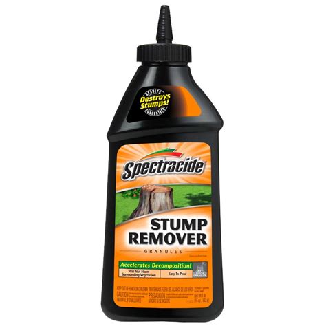 Spectracide stump remover ingredients.  Completely follow directions on lab...