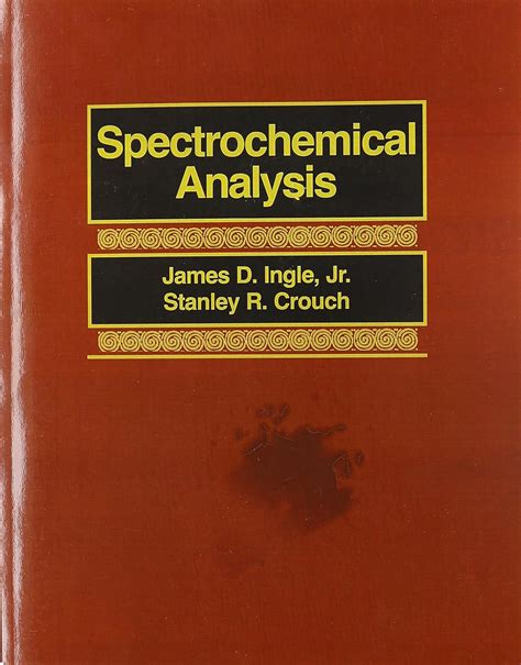 Spectrochemical analysis and ingle and study guide. - Schaerer ambiente 1 manual de servicio.
