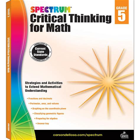 Spectrum Critical Thinking For Math Grade 5spectrum Data Analysis And Probability