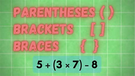 Spectrum Math Tutor Using Parentheses and Brackets YouTube