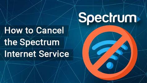 Spectrum cancel service. To cancel your Spectrum Internet service, follow these simple steps: Call Spectrum Customer Service: The most efficient way to cancel your Spectrum Internet service is by dialing their customer service number at 1-833-267-6094. Ensure you have your account information readily available, as well as a clear reason for cancellation. ... 