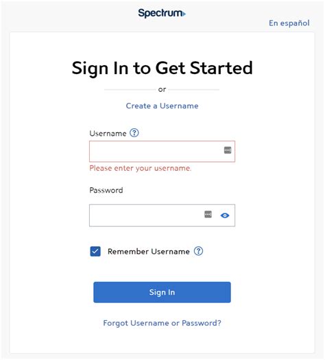 Spectrum create account. I’m trying to set up a spectrum account and the two options on their website are “Create a username” or “Sign in” ( https://www.spectrum.net ). When I click “Create a username” it brings me to a page asking me to confirm my account. The only options on this page are to put in my email/number or account info to confirm my account. 