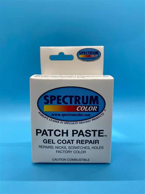 Spectrum gelcoat patch paste.  It went on like toothpaste and held Spectr...