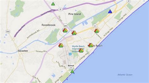 Spectrum outage map myrtle beach. The latest reports from users having issues in Clearwater come from postal codes 33755, 33764, 33756, 33763, 33760, 33759 and 33761. Spectrum is a telecommunications brand offered by Charter Communications, Inc. that provides cable television, internet and phone services for both residential and business customers. 