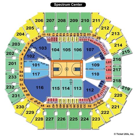 Sat 8:30PM. ACC Mens Basketball Tournament - Session 7. Buy Tickets. See More Events. Spectrum Center Seating chart and Seating map for all upcoming events. Fans love our interactive section views and seat views with row numbers and seat numbers. Find the seats you like and purchase tickets for Spectrum Center in Charlotte at CloseSeats.