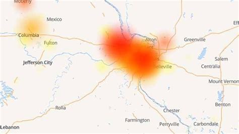 The latest reports from users having issues in Evansville come 