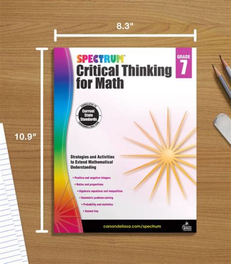 Read Online Spectrum Critical Thinking For Math Grade 7 By Spectrum