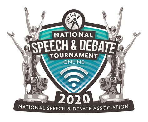Speech and debate association. Standards for Use of the National Speech & Debate Association Name, Logo, or Insignia. Schools, members, and external organizations may apply for permission to use the National Speech & Debate Association name, logo, or insignia as a symbol of membership in or partnership with the NSDA. This may include, but is not limited to: 