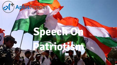 Speech on Patriotism for Students in English - Vedantu