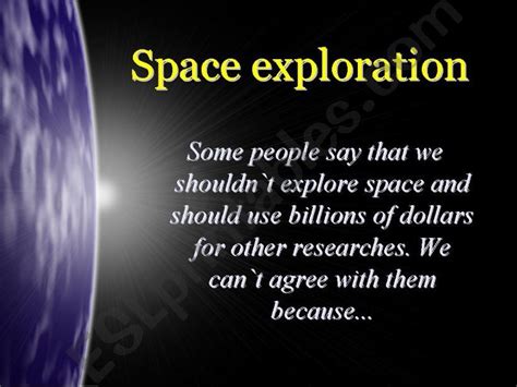 Speech on Space Exploration - 3357 Words Studymode