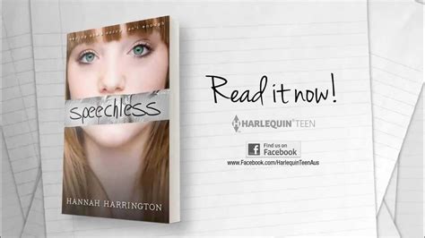 Speechless by Hannah Harrington (book trailer) - YouTube