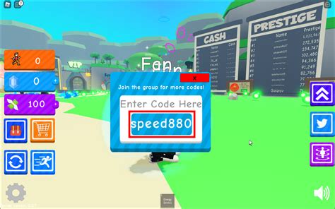 Speed Simulator codes in Roblox Free Gems and Steps September 2022 