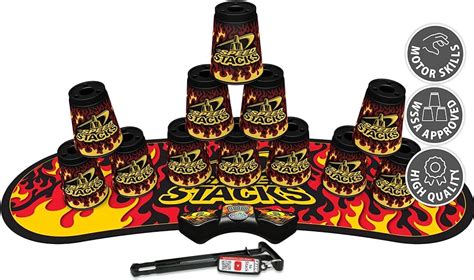 Speed Stacks Flame CUP STACKS Fire Mat Timer SET …