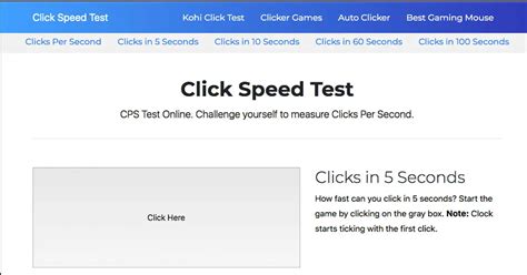 Speed test de.  Click Speed Test is a website to measure your clicks per second.  De...