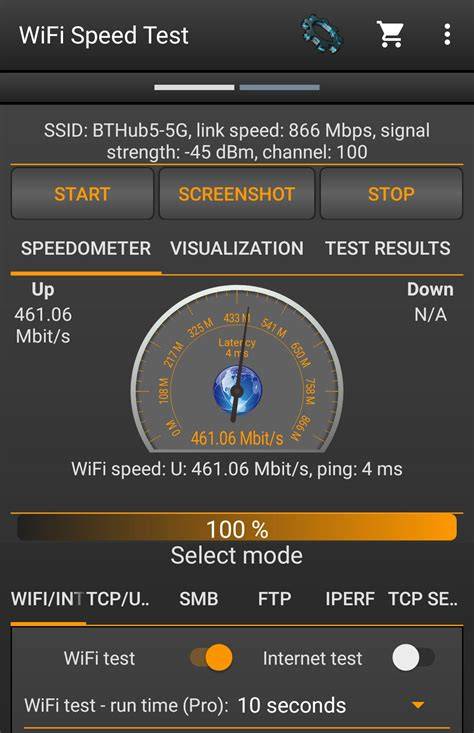 Speed test wifi.  Les mesures effectuées Vous pouvez donc utiliser le ...
