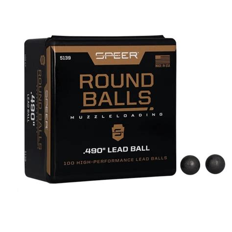 Speer .490 177Grain Lead Balls/100 Mfg# 5139