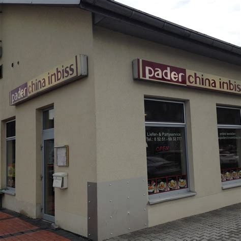 Speisekarte Pader China Imbiss in Paderborn