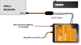 Spektrum srxl2 receiver.  Using a standard UART in half-duplex mode, t...