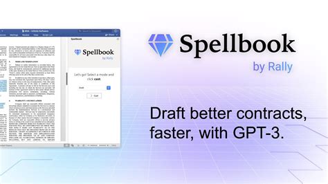 Spellbook ai. Spellbook is an AI tool that's been trained on billions of lines of legal text to help you draft contracts more efficiently. It instantly suggests language for new clauses and entire … 