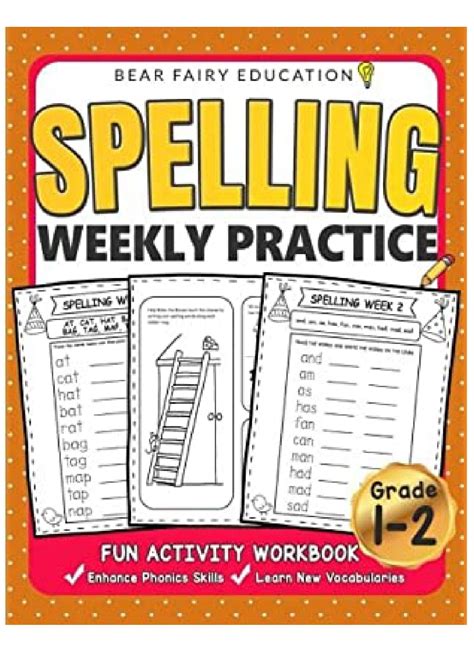Read Spelling Weekly Practice For 1St 2Nd Grades Activity Workbook For Kids Language Arts For Kids Grade 1 Workbook Grade 2 Workbook By Bear Fairy Education