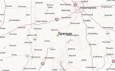 Spencers indiana pa. Upcoming Central Indiana Spotter Training Sessions (Updated Apr 25) Current conditions at Bloomington, Monroe County Airport (KBMG) Lat: 39.14°NLon: 86.62°WElev: 843ft. Overcast. ... Spencer INSimilar City Names 39.29°N 86.77°W (Elev. 581 ft) Last Update: 8:15 am EDT May 15, 2024. Forecast Valid: 