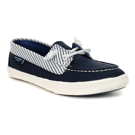 Sperry Lounge Away Seersucker Sneaker Flat shoes women