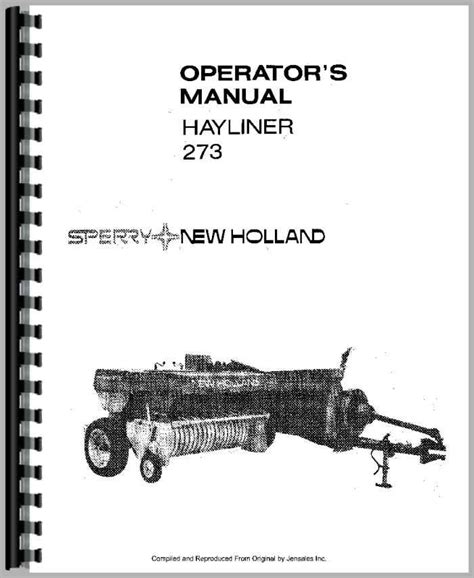 Sperry new holland manual 273 baler. - Brother mfc j435w quick setup guide.