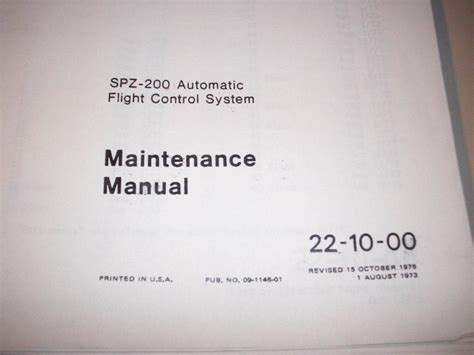 Sperry spz 200 autopilot maintenance manual. - Como nace un comic - espiando a herge.