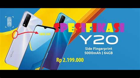 Spesifikasi vivo y20, hp vivo sidik jari samping harga 2 jutaan