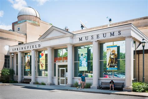 Spfld museums. Springfield Museums. Tuesday–Saturday: 10–5 Sunday: 11–5 Monday: Closed. 413-263-6800 info@springfieldmuseums.org. 21 Edwards Street Springfield, MA 01103. 